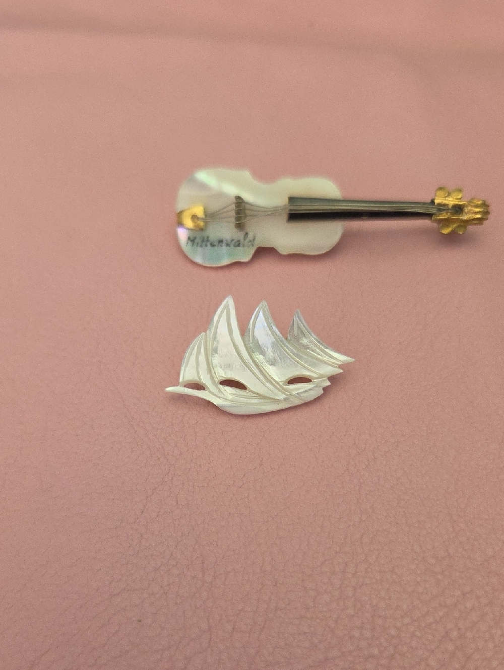 Pair of Delightful MOP Brooches.